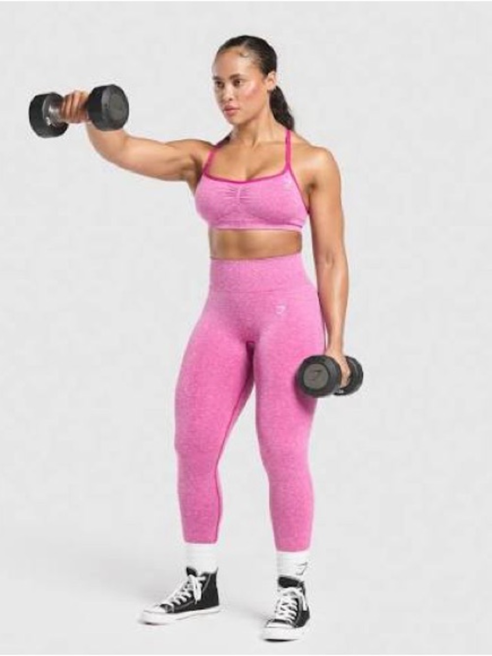 Gymshark Lift Seamless Leggings- Pink Marl